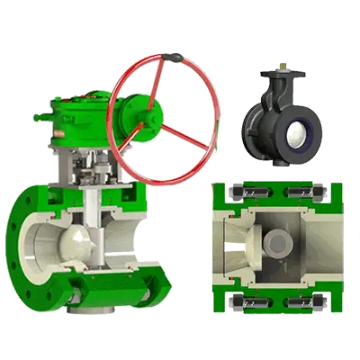 Seramik kaplı eksantrik döner valf